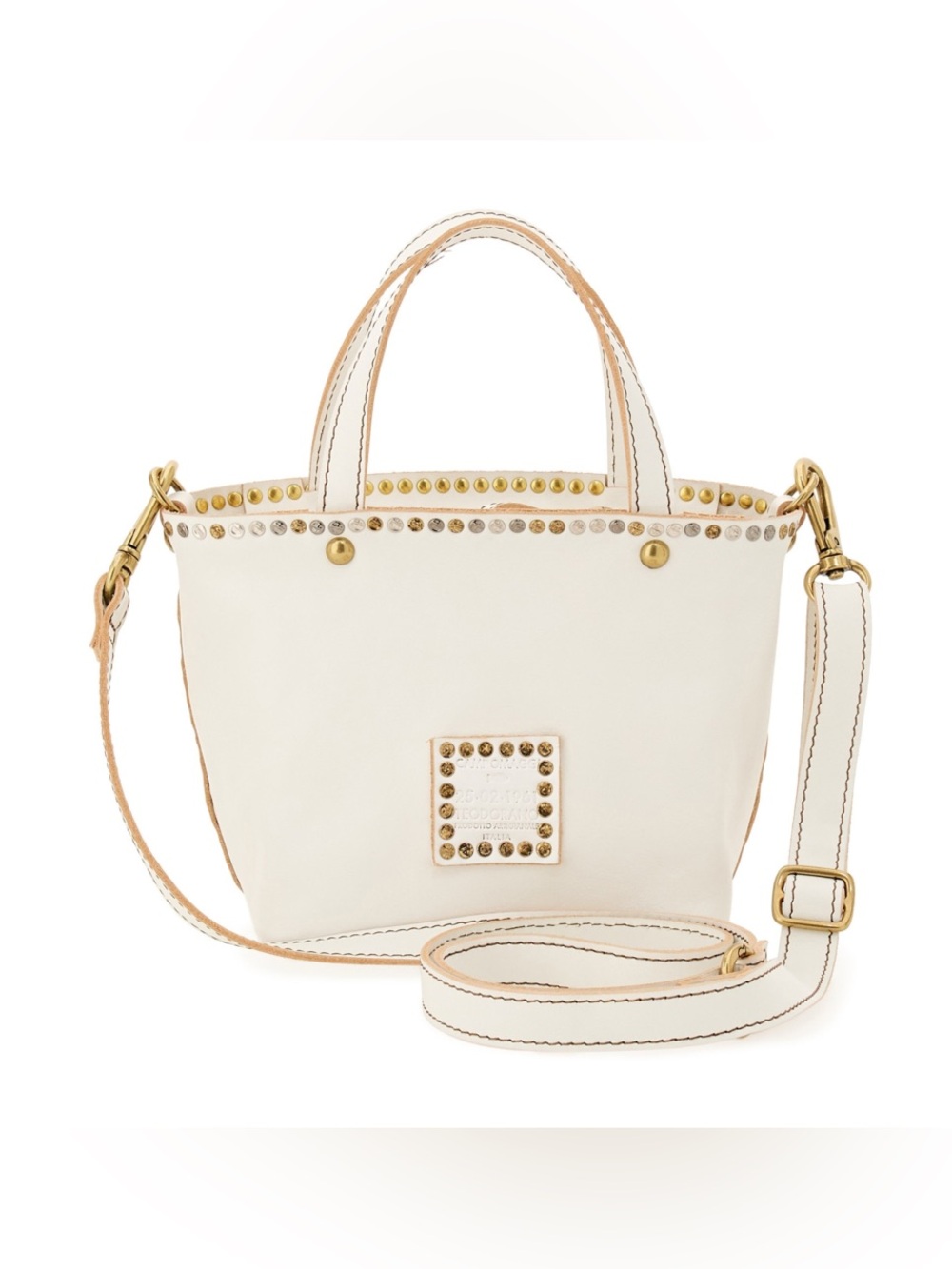 Campomaggi Shopper "Futura" bag in white leather